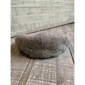 Peter James Wool Cashmere Flat Driver Cap Plaid Cabbie Newsboy Gatsby Size XL